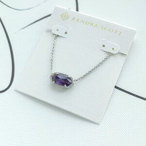 ✨Kendra Scott✨ Elisa Silver Necklace Amethyst